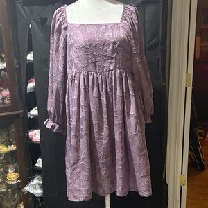34c# Easel Mauve Floral Dress W Sz S EUC received in a mystery box FIRM PRICE